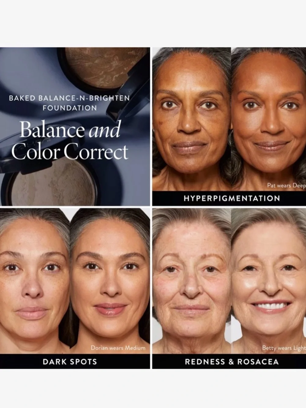 Laura Geller Baked Balance-N-Brighten Color Correcting Foundation in Fair NEW